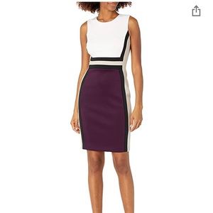 Calvin Klein size 8 women’s color block dress
